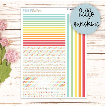 Thin Washi for Laurel Denise Planners. Planner Stickers AUGUST '26 || LD406
