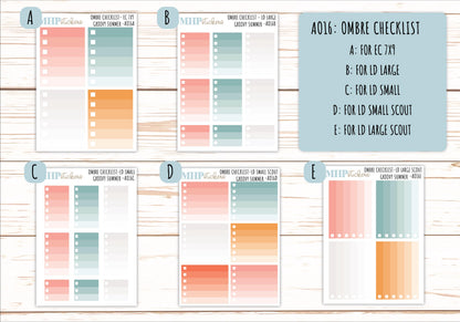 Basic Labels & Habit Trackers. ADD-Ons for Monthly Kits "Groovy Summer" || AOBL