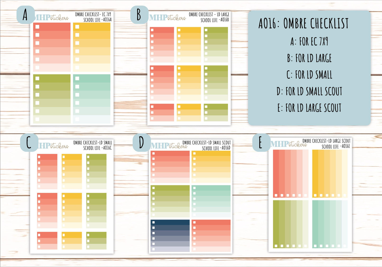 Basic Labels & Habit Trackers. ADD-Ons for Monthly Kits "School Life" || AOBL