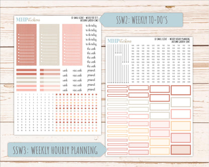 SEPTEMBER 2026 Stickers for the Small Scout Planner. For Laurel Denise Planners. "Autumn Garden" ||SS