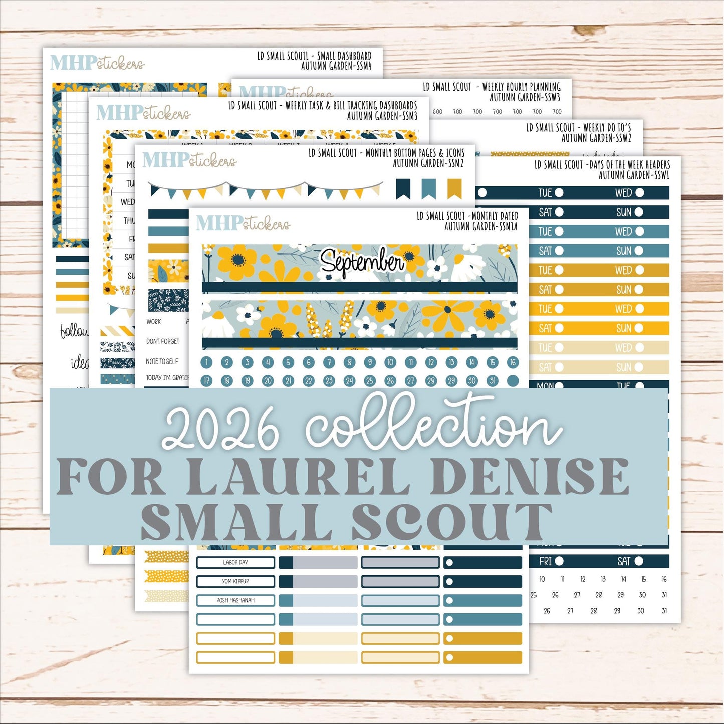 SEPTEMBER 2026 Stickers for the Small Scout Planner. For Laurel Denise Planners. "Friendship" ||SS