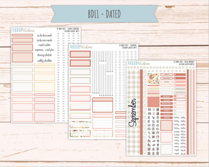 SEPTEMBER 2026 Stickers for The Small Rose Laurel Denise Planner. "Autumn Garden" || MPP