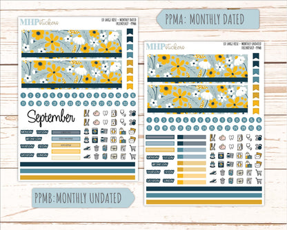 SEPTEMBER 2026 Stickers for the Large Rose Laurel Denise Planner. "Friendship" || PP