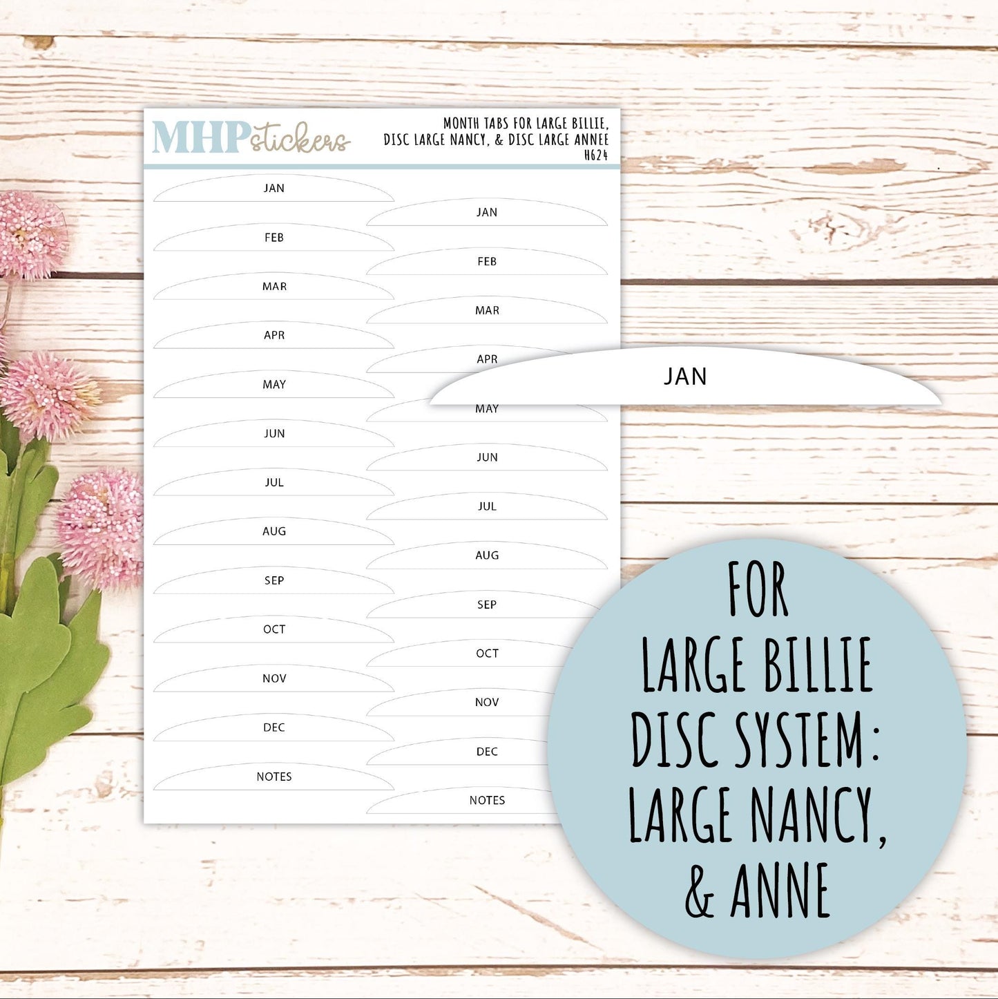 Month Tabs for Laurel Denise Planners || TAB