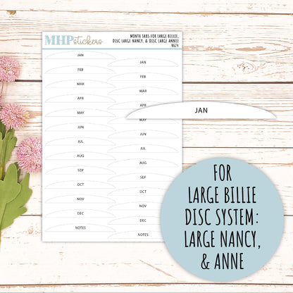 Month Tabs for Laurel Denise Planners || TAB