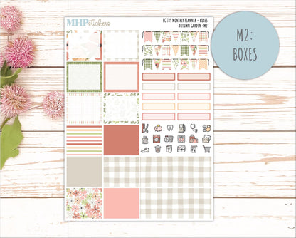SEPTEMBER Monthly Kit for 7x9 Erin Condren Planners. 2026 Collection "Autumn Garden" || ECM