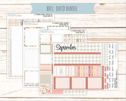 SEPTEMBER Monthly Kit for 7x9 Erin Condren Planners. 2026 Collection "Autumn Garden" || ECM