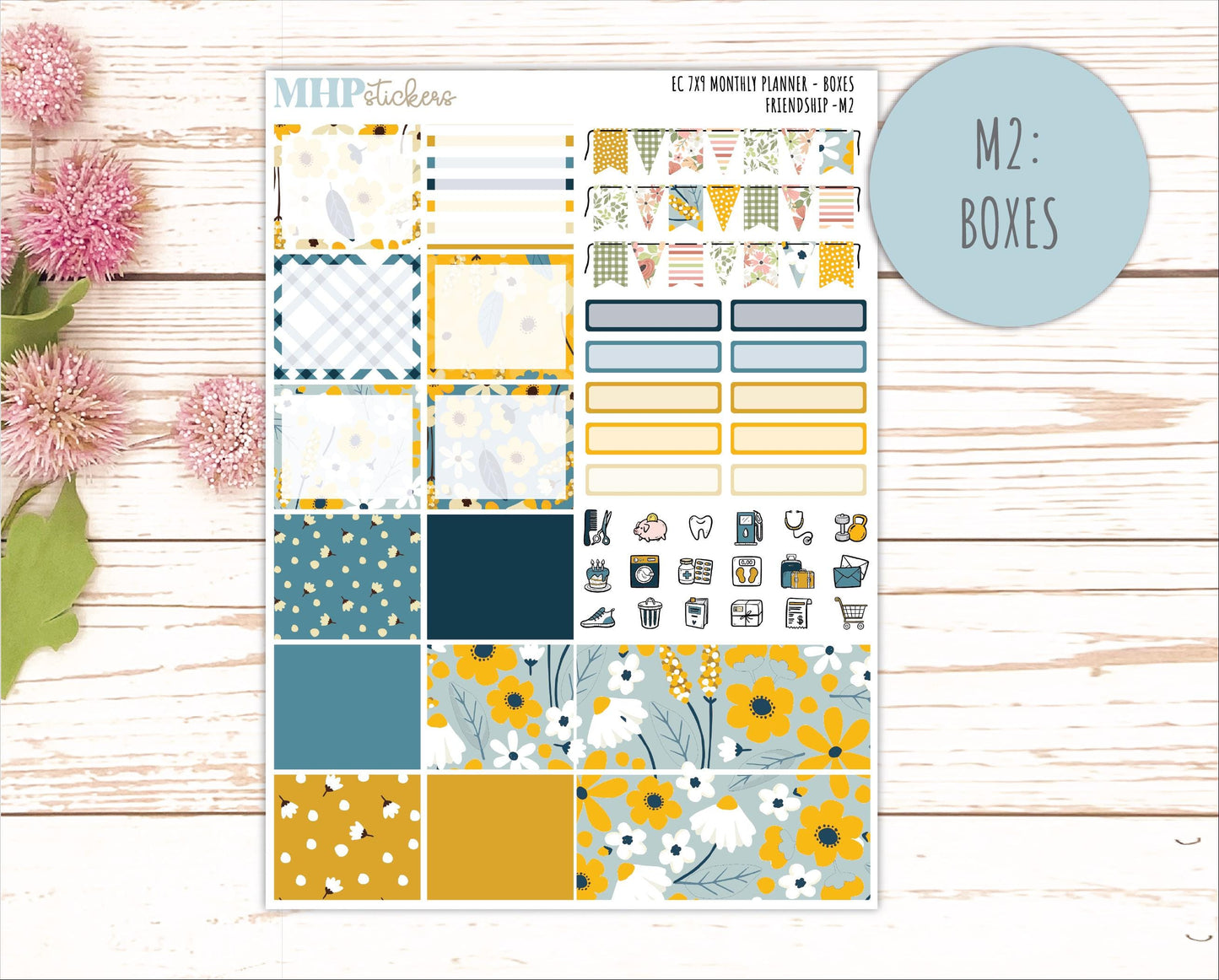 SEPTEMBER Monthly Kit for 7x9 Erin Condren Planners. 2026 Collection "Friendship" || ECM