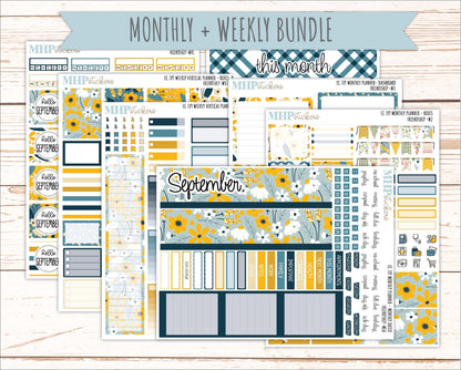 SEPTEMBER Weekly Vertical Kits for 7x9 Erin Condren Planners. 2026 Collection "Friendship" || ECWV