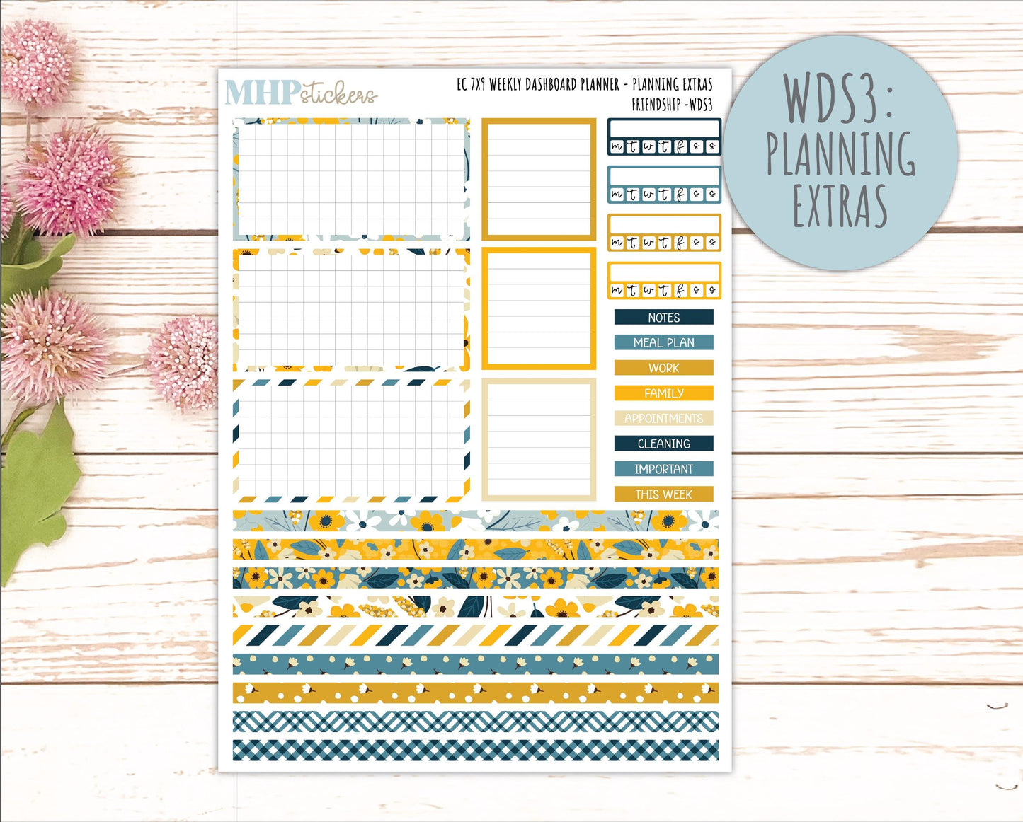 SEPTEMBER Weekly Dashboard Kit for 7x9 Erin Condren Planners. 2026 Collection "Friendship" || ECWDS