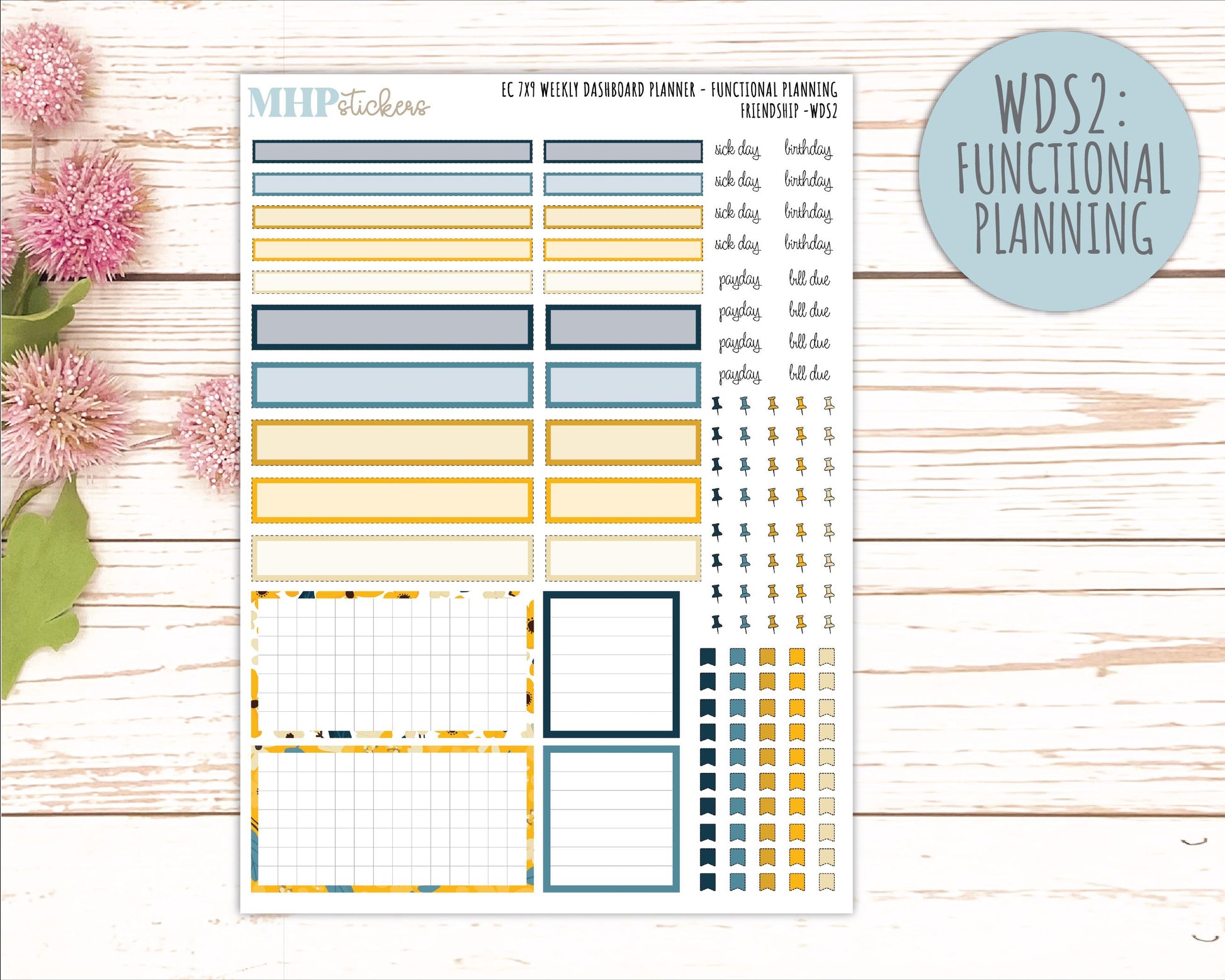 SEPTEMBER Daily Duo Sticker Kit for 7x9 Erin Condren Planners. 2026 Collection "Friendship" || ECDD