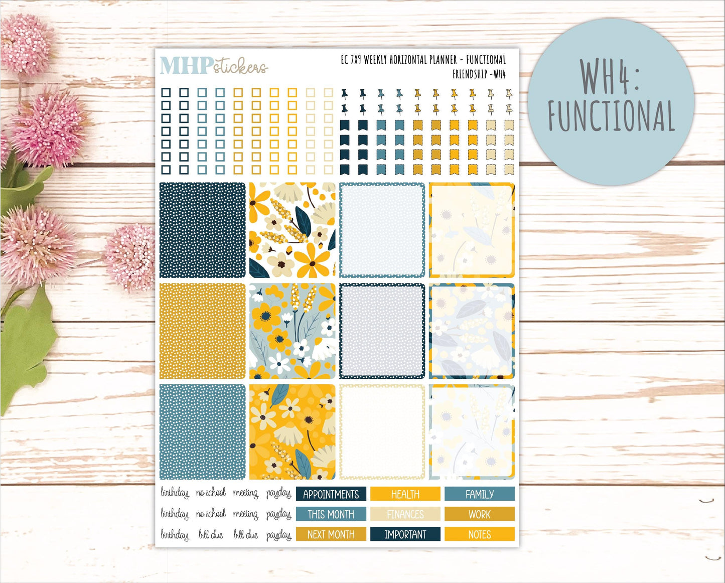 SEPTEMBER Weekly Horizontal Planning Kit for 7x9 Erin Condren Planners. 2026 Collection "Friendship " || ECWH