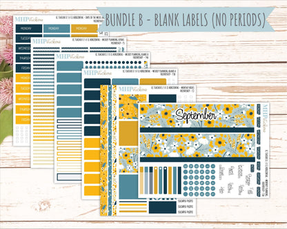 SEPTEMBER Stickers for EC Teacher Lesson Planner - Horizontal Layout. 2026 Collection "Friendship" || ECTH
