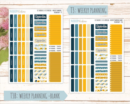SEPTEMBER Stickers for EC Teacher Lesson Planner - Vertical Layout. 2026 Collection "Friendship" || ECTV