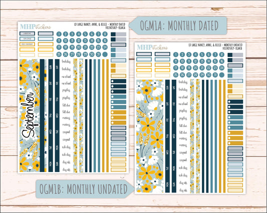 SEPTEMBER 2026 Stickers for Large Nancy, Anne, & Billie Planners. Laurel Denise Planners. "Friendship" || OG