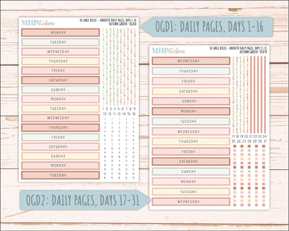 SEPTEMBER 2026 Stickers for Large Nancy, Anne, & Billie Planners. Laurel Denise Planners. "Autumn Garden" || OG