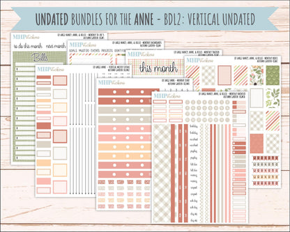 SEPTEMBER 2026 Stickers for Large Nancy, Anne, & Billie Planners. Laurel Denise Planners. "Autumn Garden" || OG