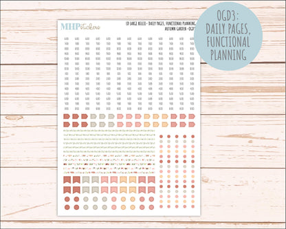 SEPTEMBER 2026 Stickers for Large Nancy, Anne, & Billie Planners. Laurel Denise Planners. "Autumn Garden" || OG