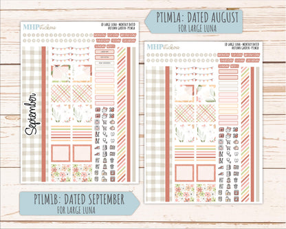 SEPTEMBER 2026 Stickers for the Large Scout, Large Claire, and Large Luna Laurel Denise Planners "Autumn Garden" || PT