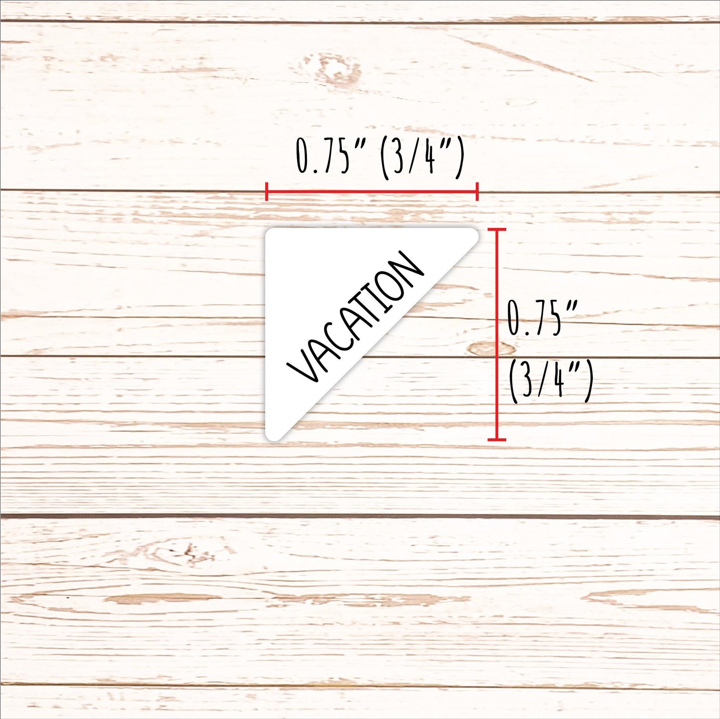 VACATION Corner Planner Stickers for Planners, Calendars, Bullet Journals, and Organizers. || F798