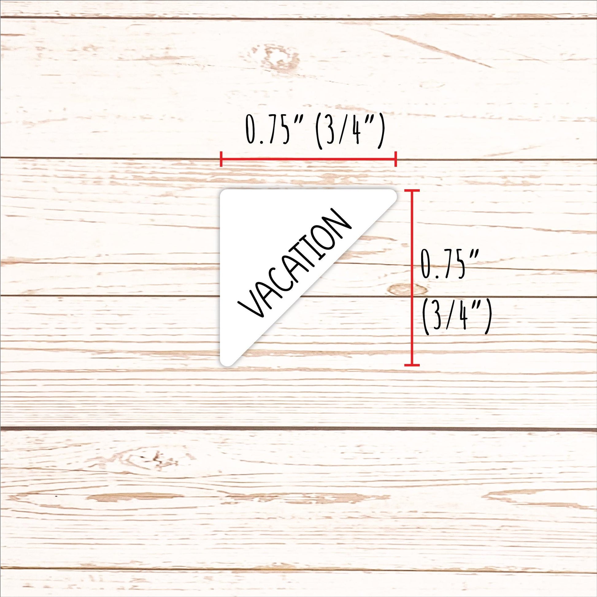 VACATION Corner Planner Stickers for Planners, Calendars, Bullet Journals, and Organizers. || F798