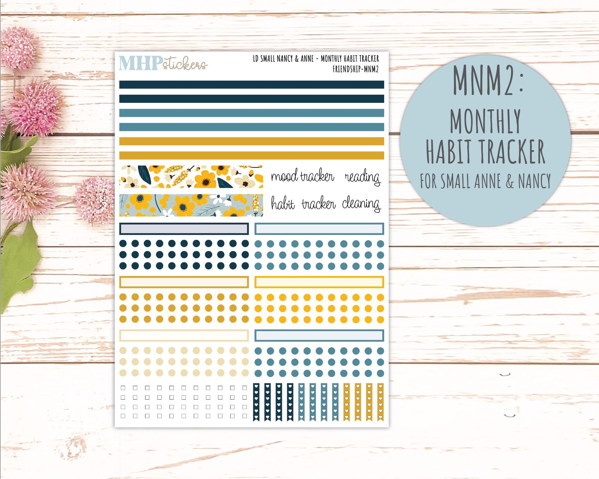 SEPTEMBER 2026 Stickers for Small Nancy & Anne Laurel Denise Planners "Friendship" || MN