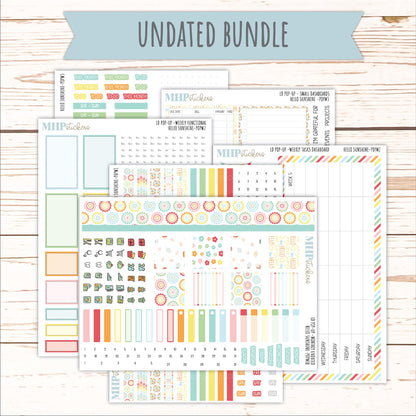 AUGUST 2026 Stickers for The Jo, Laurel Denise Planner "Hello Sunshine" || POP