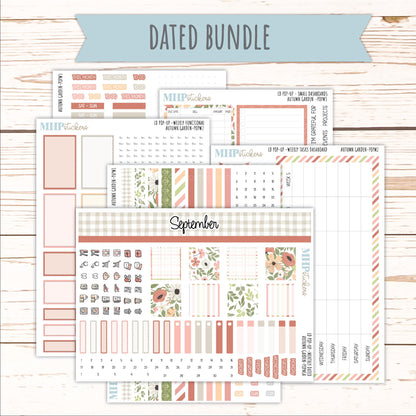 SEPTEMBER 2026 Stickers for The Jo, Laurel Denise Planner "Autumn Garden" || POP