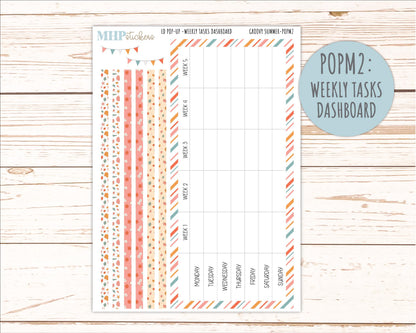 AUGUST 2026 Stickers for The Jo, Laurel Denise Planner "Groovy Summer" || POP