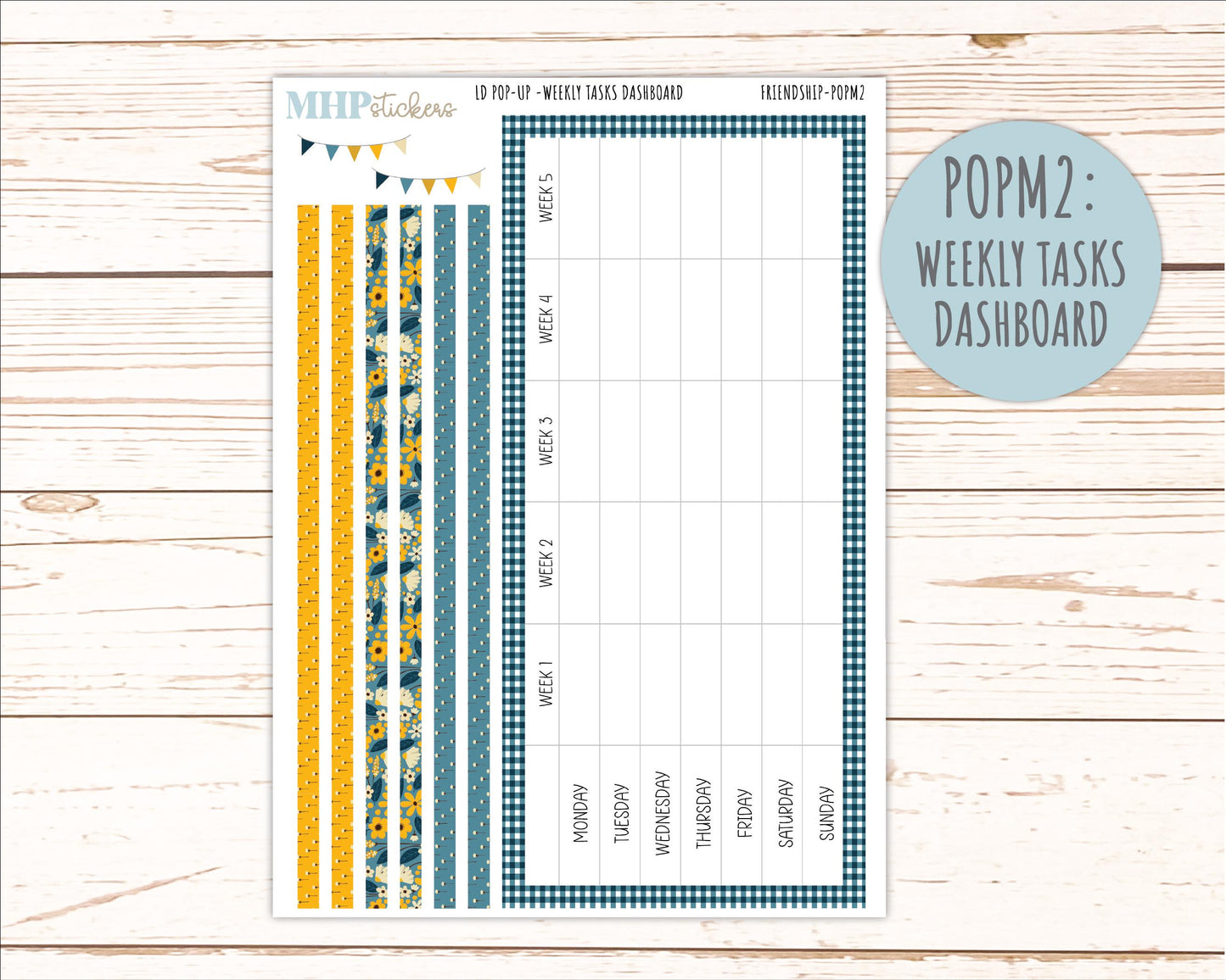 SEPTEMBER 2026 Stickers for The Jo, Laurel Denise Planner "Friendship" || POP