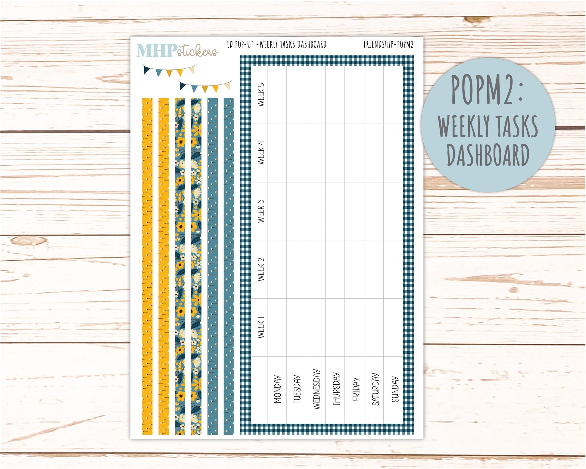 SEPTEMBER 2026 Stickers for The Jo, Laurel Denise Planner "Friendship" || POP