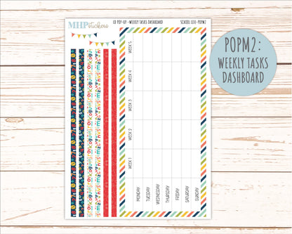 AUGUST & SEPTEMBER 2026 Stickers for The Jo, Laurel Denise Planner "School Life" || POP