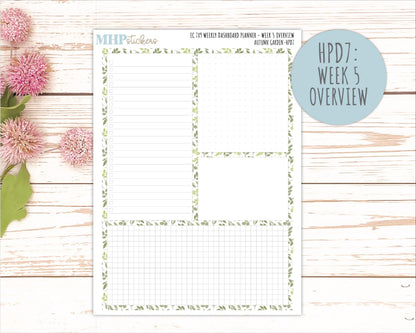 SEPTEMBER Stickers for Happy Planner Classic Dashboard Layout. 2026 Collection. "Autumn Garden" || HPD
