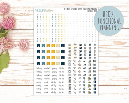 SEPTEMBER Stickers for Happy Planner Classic Dashboard Layout. 2026 Collection. "Friendship" || HPD