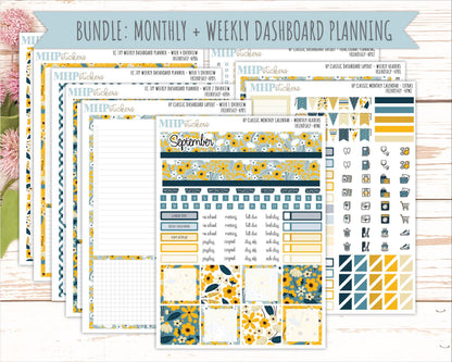 SEPTEMBER Stickers for Happy Planner Classic Dashboard Layout. 2026 Collection. "Friendship" || HPD