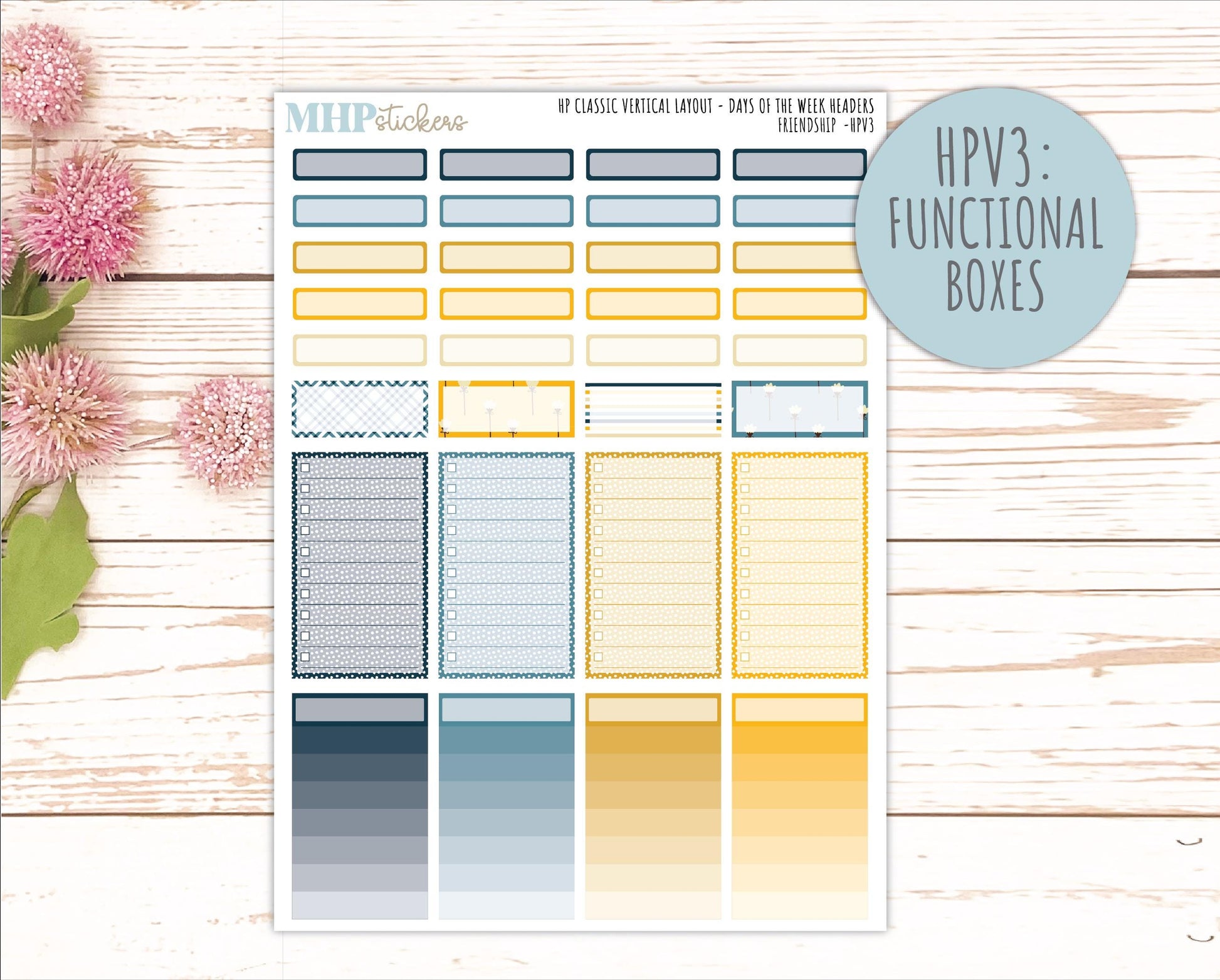 SEPTEMBER Stickers for Happy Planner Classic Vertical Layout. 2026 Collection. "Friendship" || HPV
