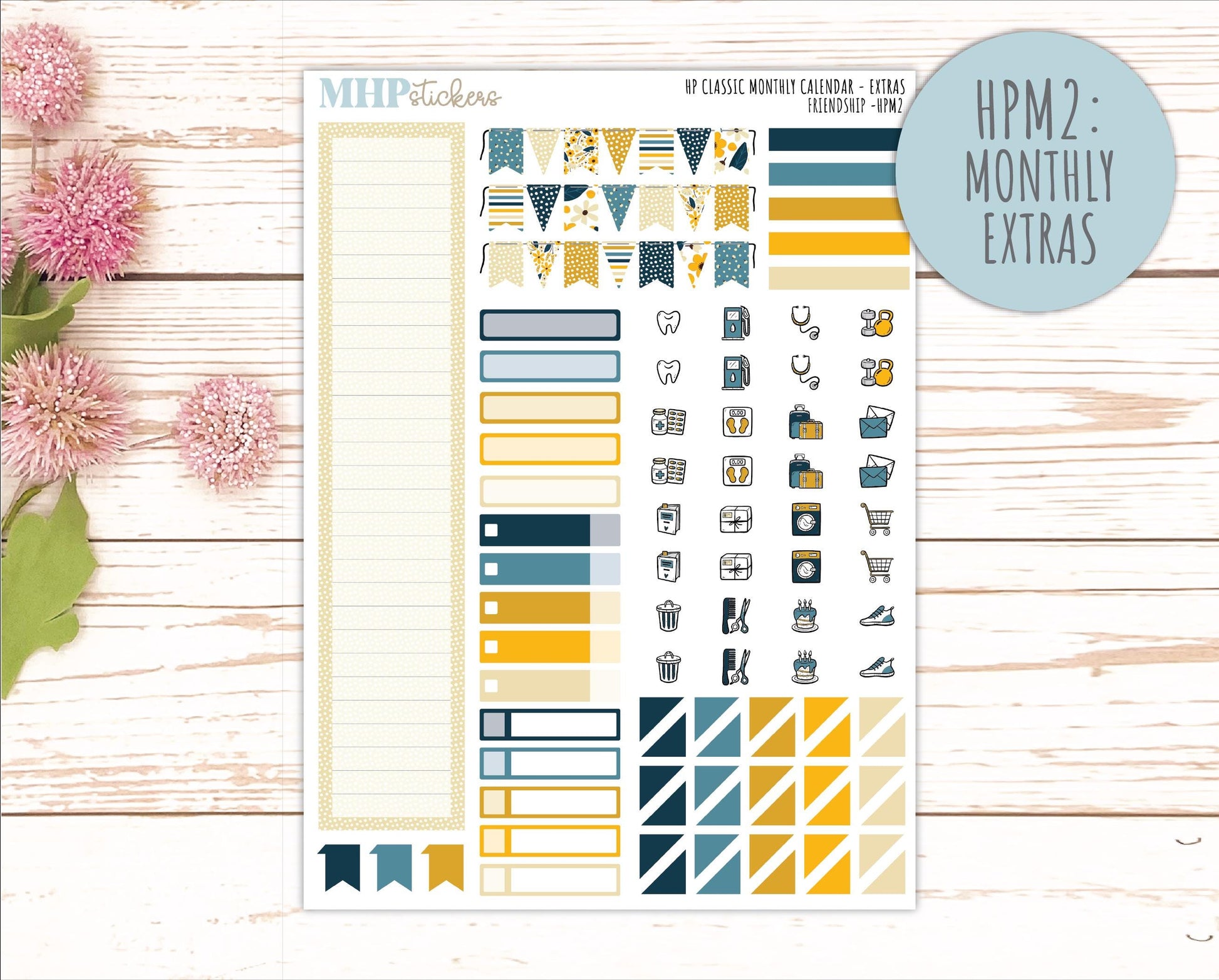 SEPTEMBER Stickers for Happy Planner Classic Vertical Layout. 2026 Collection. "Friendship" || HPV