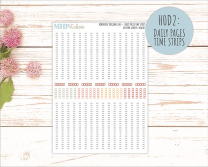 SEPTEMBER 2026 Stickers for Hobonichi Techo Original. A6 Planners "Autumn Garden" || HO