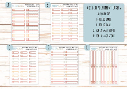 Basic Labels & Habit Trackers. ADD-On's for Monthly Kits "Autumn Garden" || AOBL