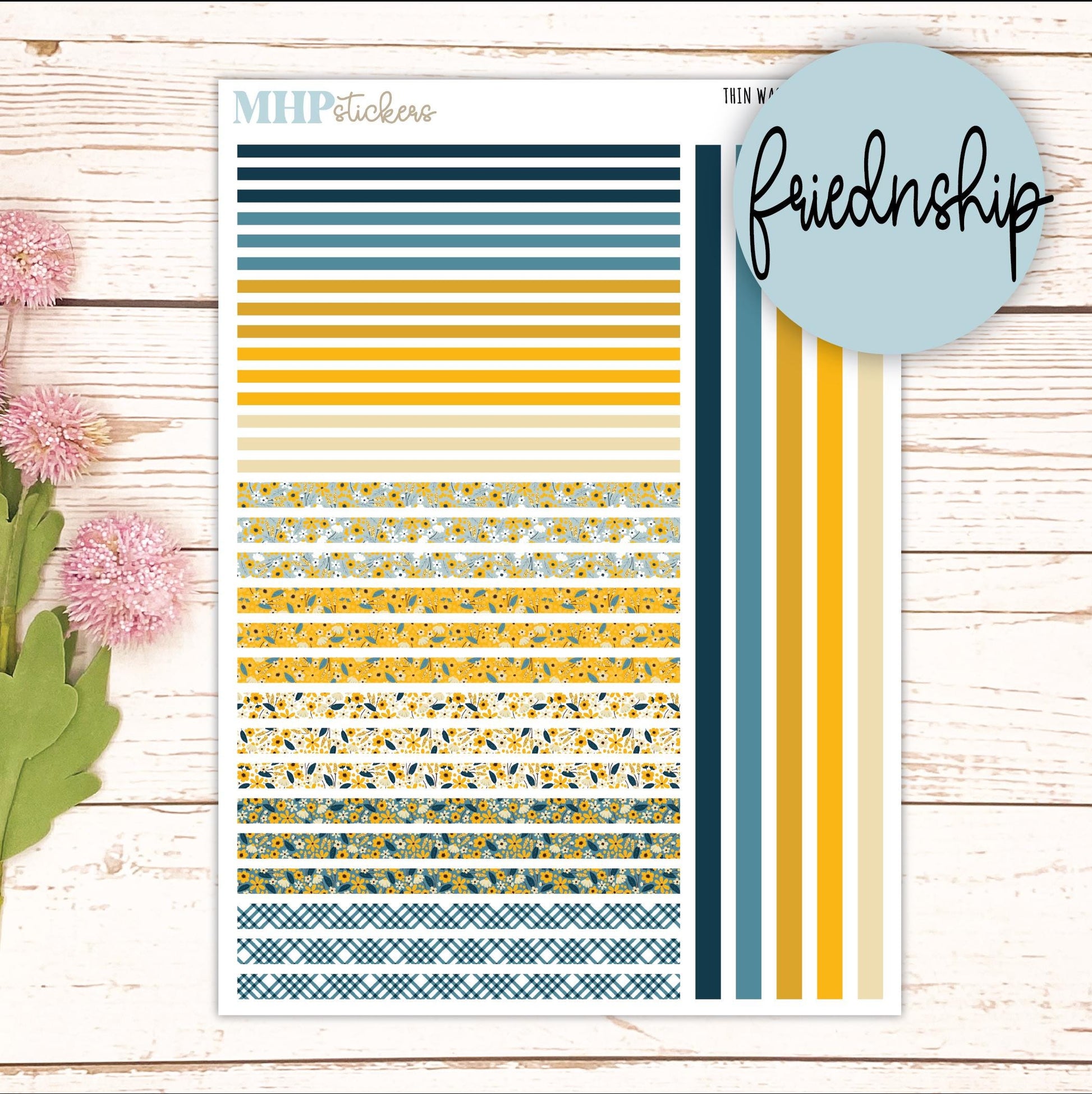 Thin Washi for Laurel Denise Planners. Planner Stickers SEPTEMBER '26 || LD406