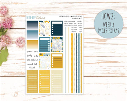 SEPTEMBER 2026 Stickers for Hobonichi Cousin. A5 Planners "Friendship" || HC