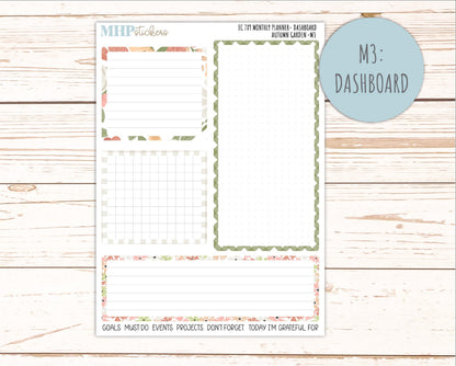 SEPTEMBER Monthly Kit for 7x9 Erin Condren Planners. 2026 Collection "Autumn Garden" || ECM