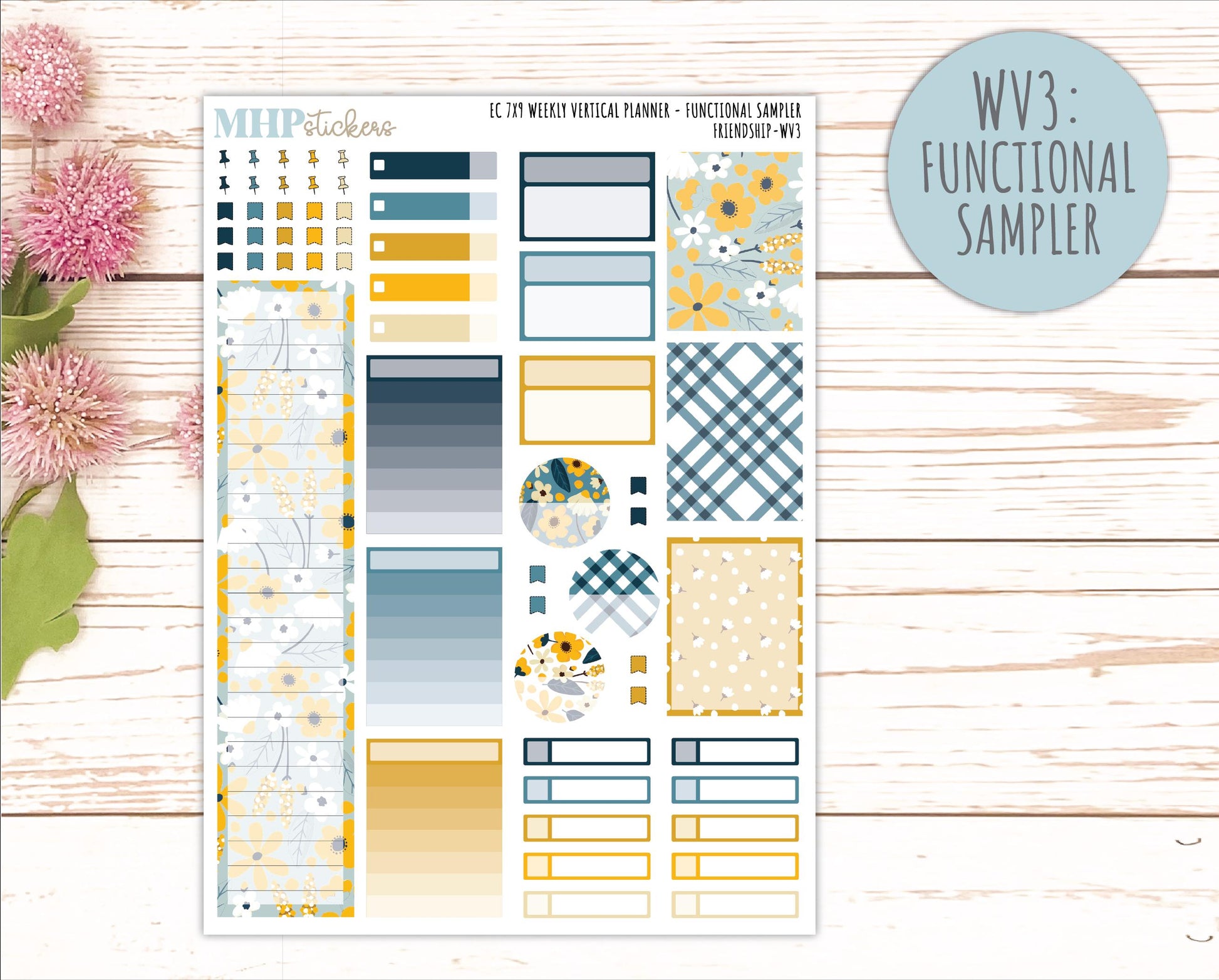 SEPTEMBER Weekly Vertical Kits for 7x9 Erin Condren Planners. 2026 Collection "Friendship" || ECWV