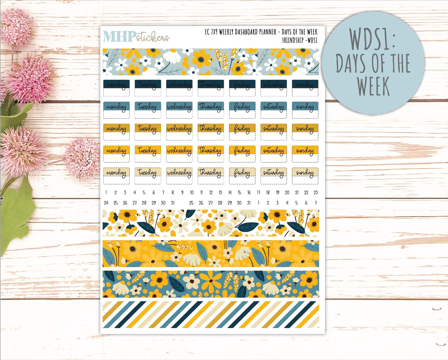 SEPTEMBER Weekly Dashboard Kit for 7x9 Erin Condren Planners. 2026 Collection "Friendship" || ECWDS