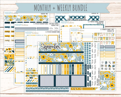 SEPTEMBER Weekly Dashboard Kit for 7x9 Erin Condren Planners. 2026 Collection "Friendship" || ECWDS
