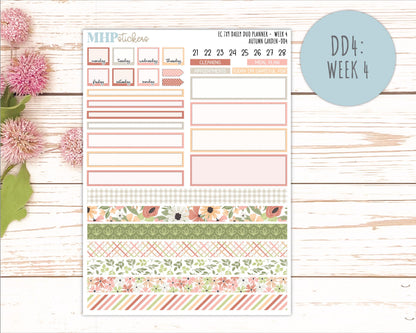 SEPTEMBER Daily Duo Sticker Kit for 7x9 Erin Condren Planners. 2026 Collection "Autumn Garden" || ECDD