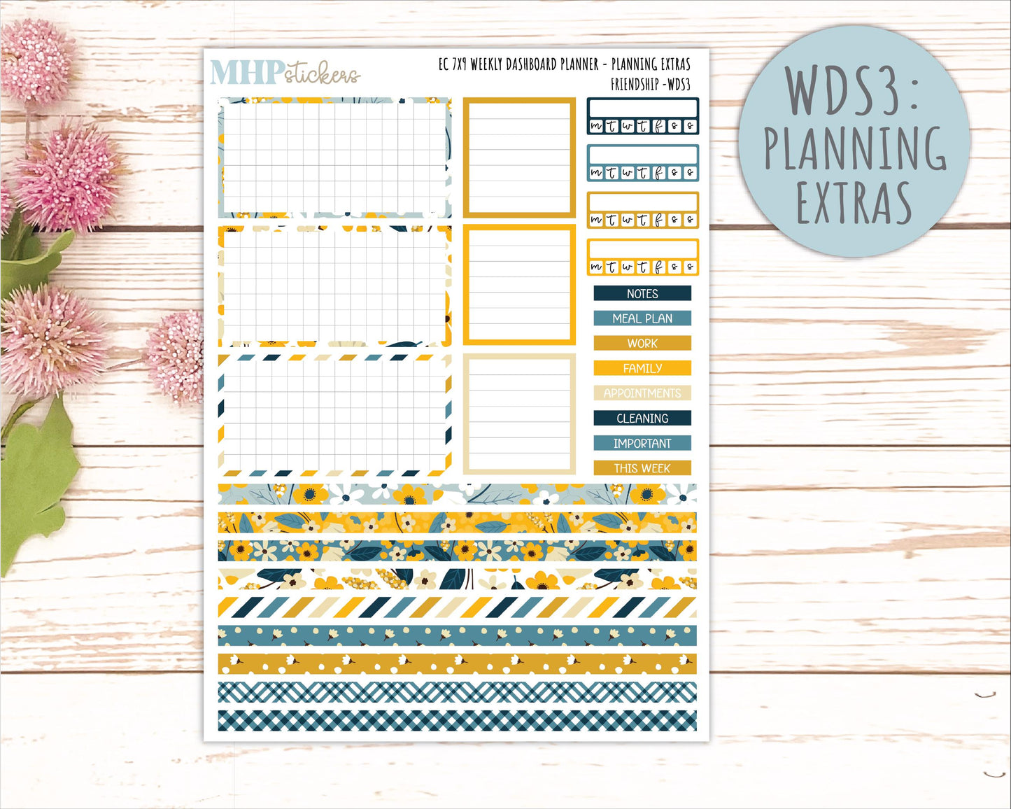 SEPTEMBER Daily Duo Sticker Kit for 7x9 Erin Condren Planners. 2026 Collection "Friendship" || ECDD