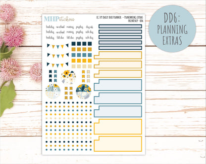 SEPTEMBER Daily Duo Sticker Kit for 7x9 Erin Condren Planners. 2026 Collection "Friendship" || ECDD