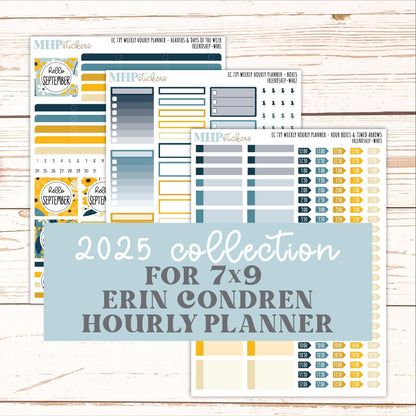 SEPTEMBER Weekly Hourly Planning Kits for 7x9 Erin Condren Planners. 2026 Collection "Friendship" || ECWHR