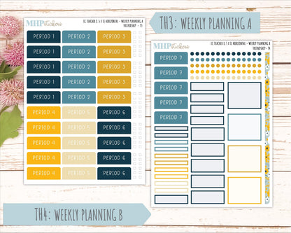 SEPTEMBER Stickers for EC Teacher Lesson Planner - Horizontal Layout. 2026 Collection "Friendship" || ECTH